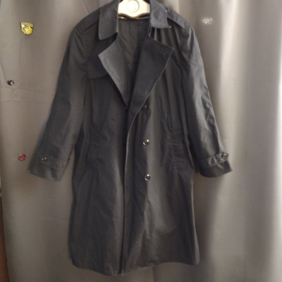 Military DSCP Defender Navy Fully Lined Trench coat  - 46R - Trench Jacket - Picture 2 of 12